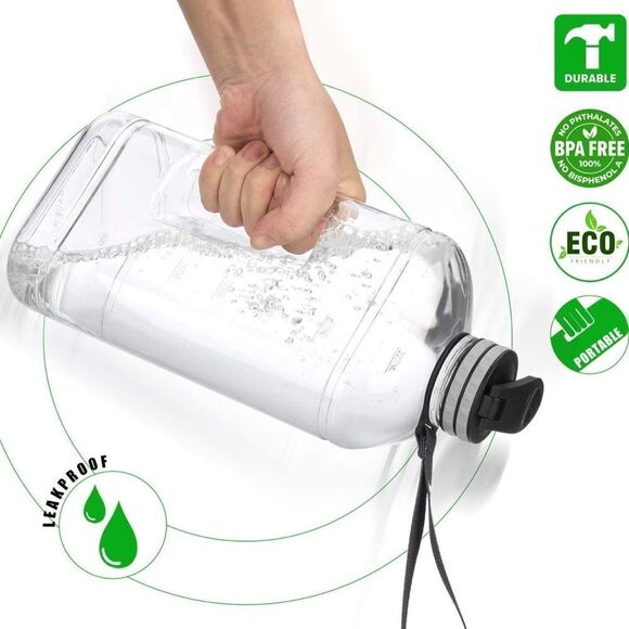 ⭐️forweway Half Gallon Water Bottle with Handle 2.2L/74OZ BPA Free⭐️ - Picture 4 of 7